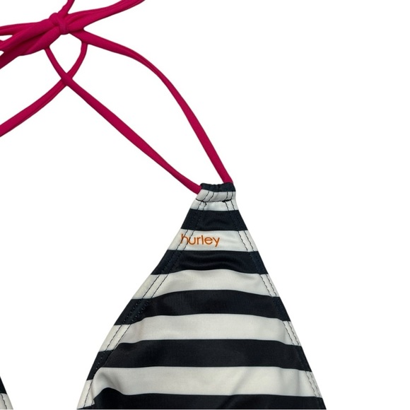 NWT Hurley Striped Bikini Halter Top Size XS - Picture 2 of 4